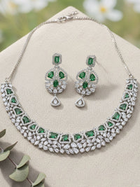 Set Perhiasan Berat Batu Diamond American Karatcart berlapis