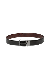 Teakwood Leathers Men Textured Leather Reversible Formal Belt