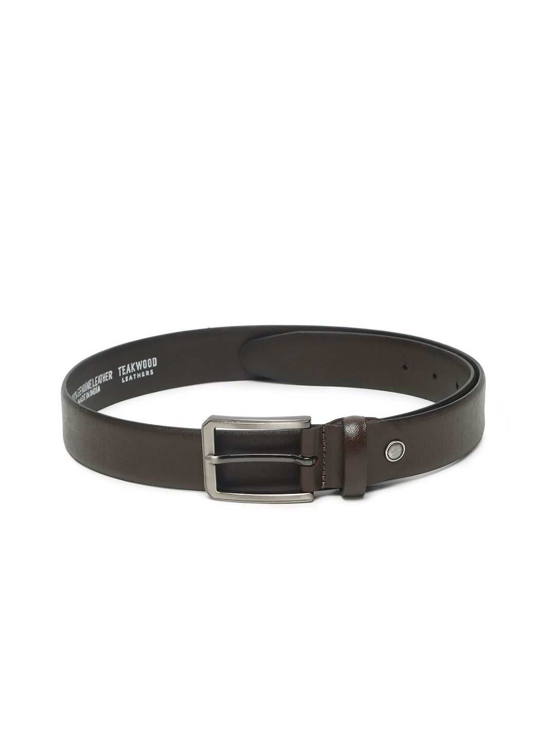 Teakwood Leathers Men Textured Leather Formal Belt