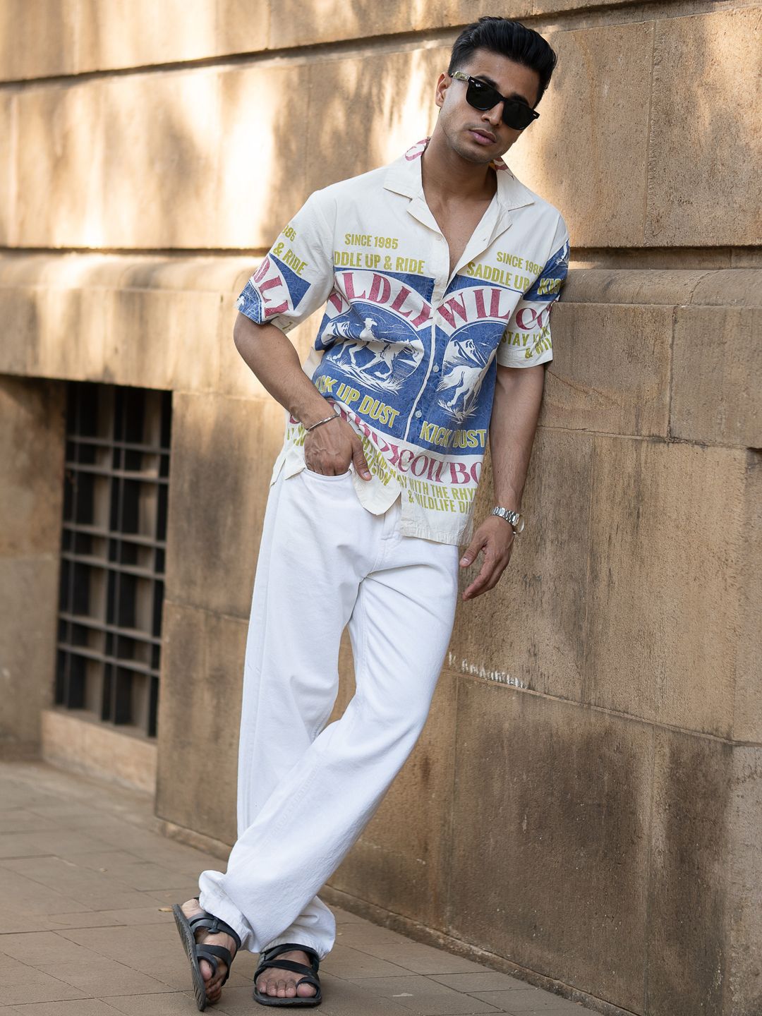 Powerlook Men Opaque Printed Casual Shirt