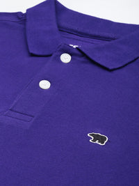 THE BEAR HOUSE Polo Collar Slim Fit Pure Cotton T-shirt