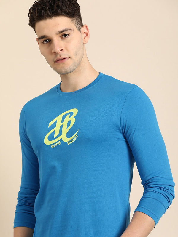 Being Human Brand Logo Printed Pure Cotton T-shirt