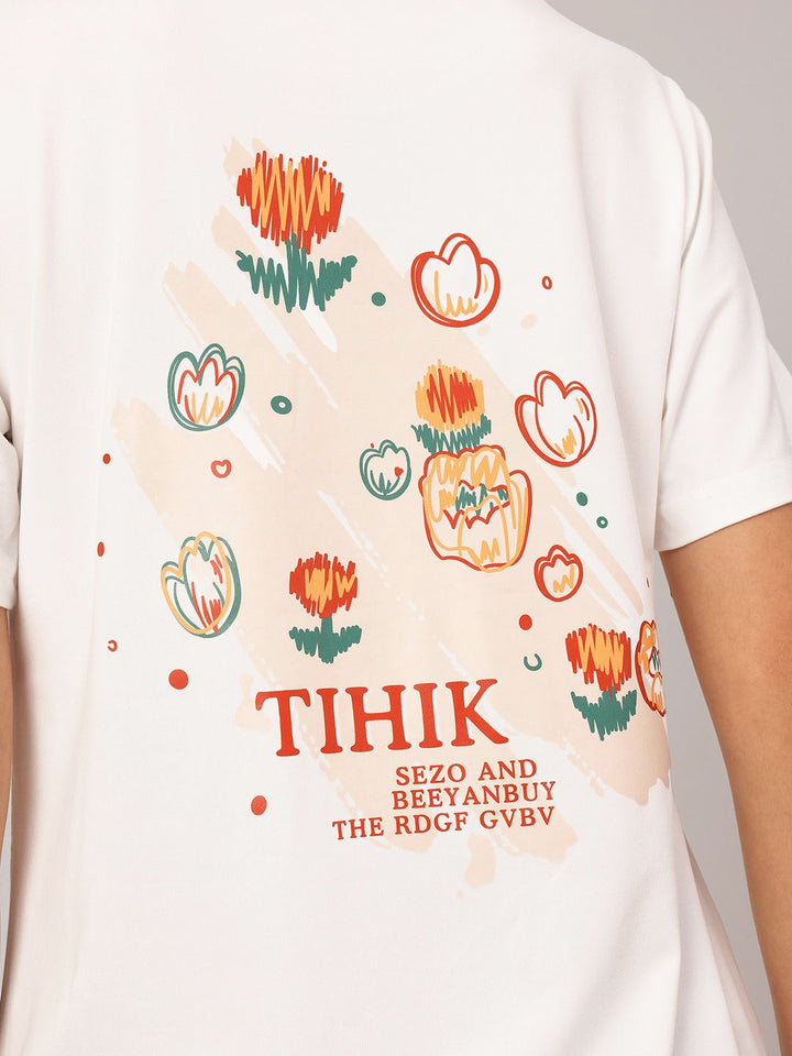 DressBerry Graphic Printed Round Neck T-shirt