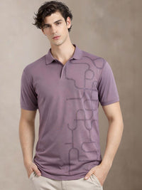 Baju-T Kolar Polo Bercetak ADRO Lelaki