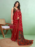 Saree mall Women Block Print Sarees With Blouse Piece
