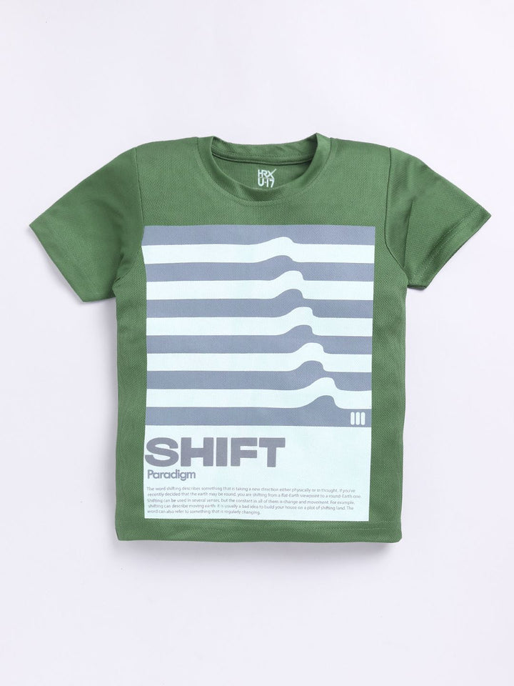 HRX by Hrithik Roshan Boys Printed Rapid-Dry T-shirt