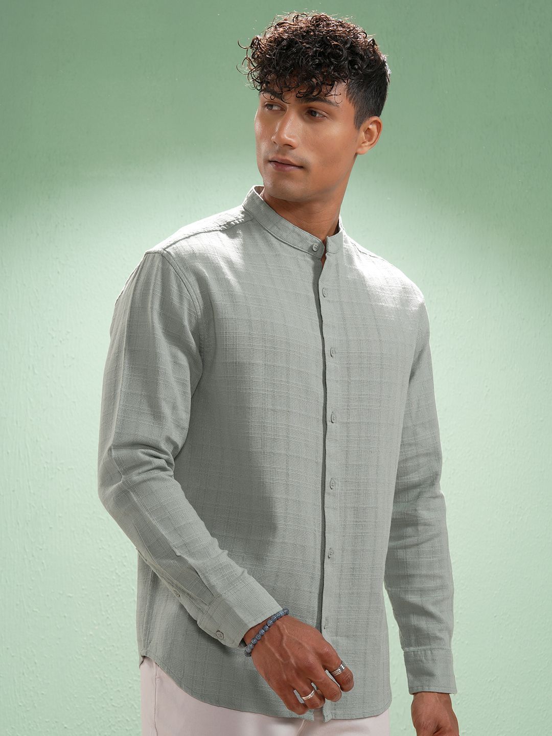 HIGHLANDER Men Comfort Opaque Casual Shirt