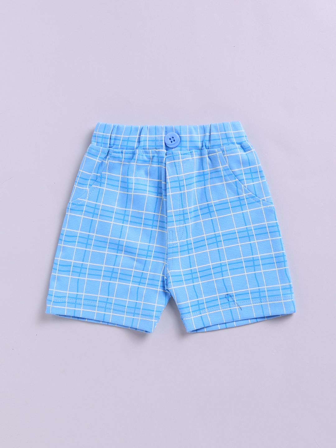 Moms Love Infant Boys Checked Pure Cotton Clothing Set