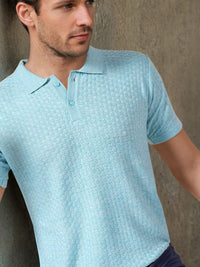 The Indian Garage Co Self Design Shirt Collar Acrylic Pullover Sweater