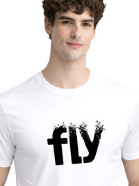 ADRO Men Typography Printed T-shirt