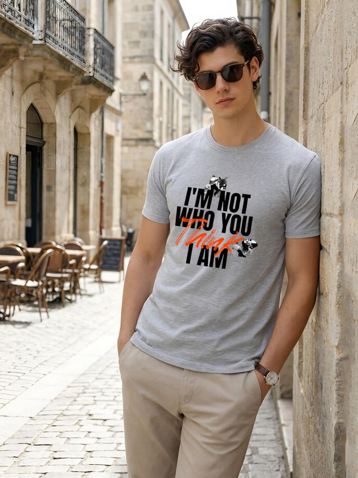 ADRO Men Typography Printed T-shirt