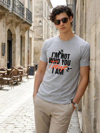 ADRO Men Typography Printed T-shirt
