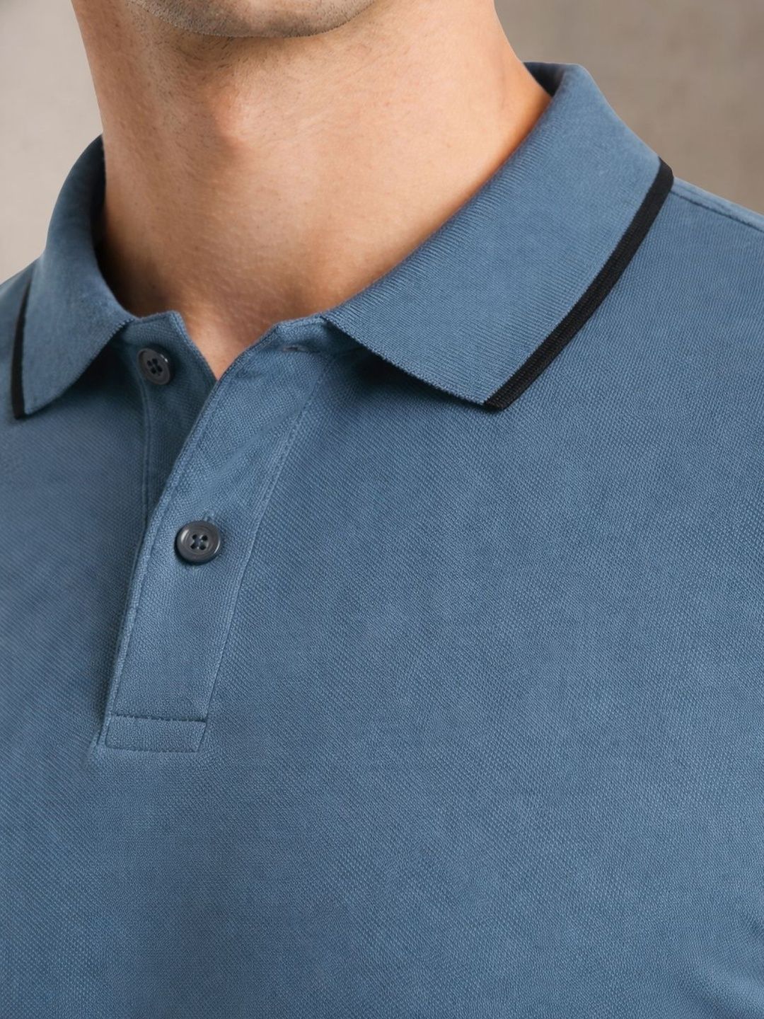 ADRO Men Polo Collar T-shirt