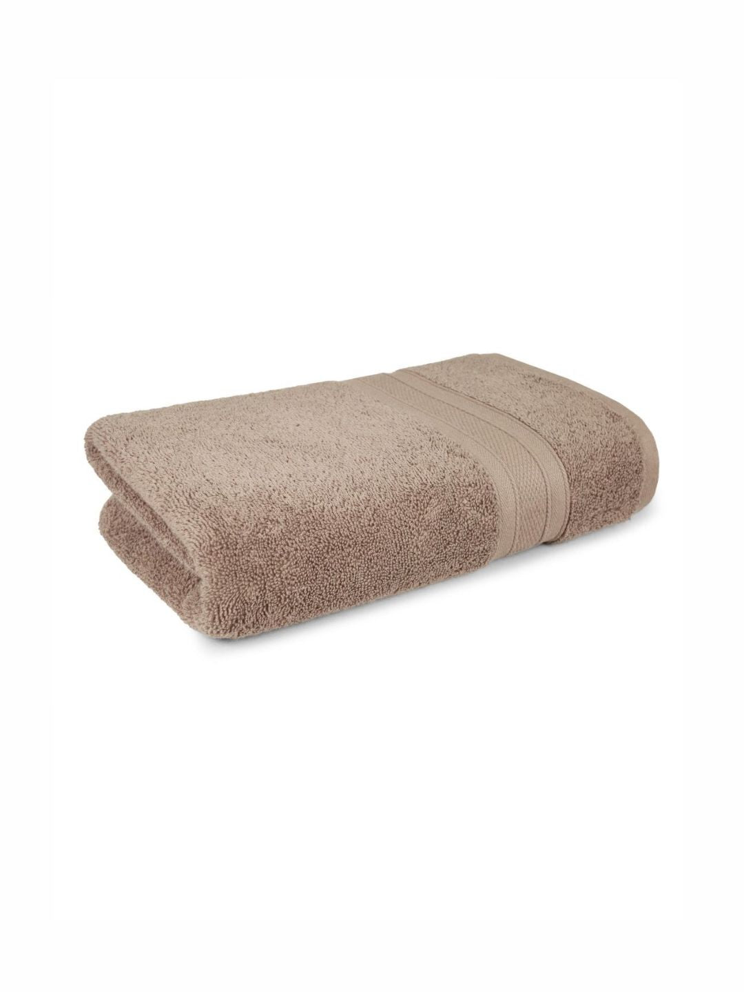 MYTRIDENT Brown Cotton 500 GSM Bath Towel