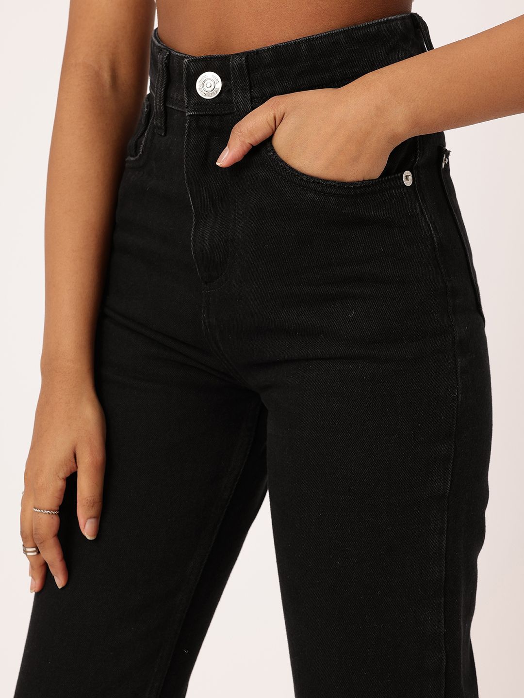 DressBerry Women Street Classic High Rise Straight Fit Jeans