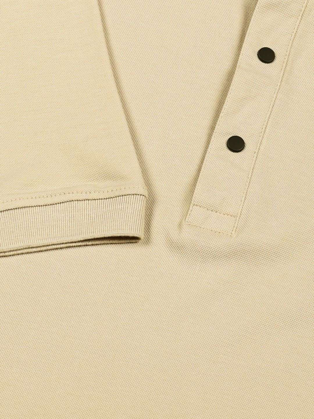 Thomas Scott Men Solid Polo Collar Cotton T-shirt