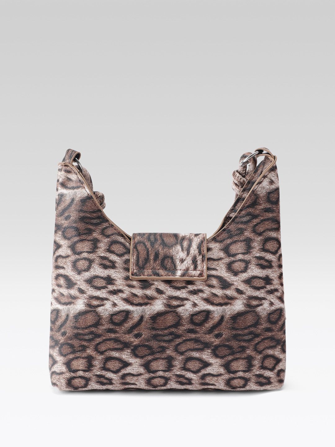 DressBerry Animal Print Sling Bag with Bow Detail