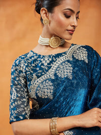 Saree Bersulam Berhias kasee