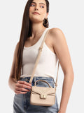 DressBerry Textured Structured Satchel Bag