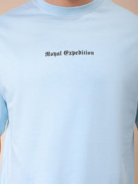 The Indian Garage Co Men Graphic Printed Round Neck Cotton Oversized T-shirt