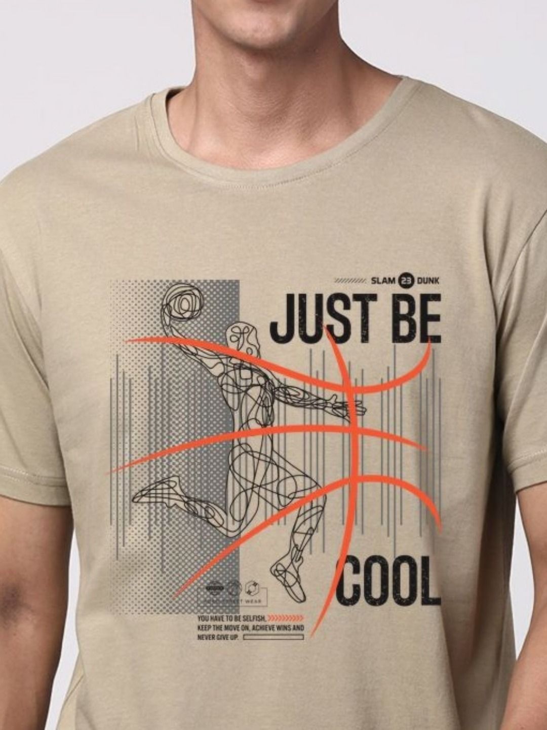 ADRO Men Graphic Printed Pure Cotton Round Neck T-shirt