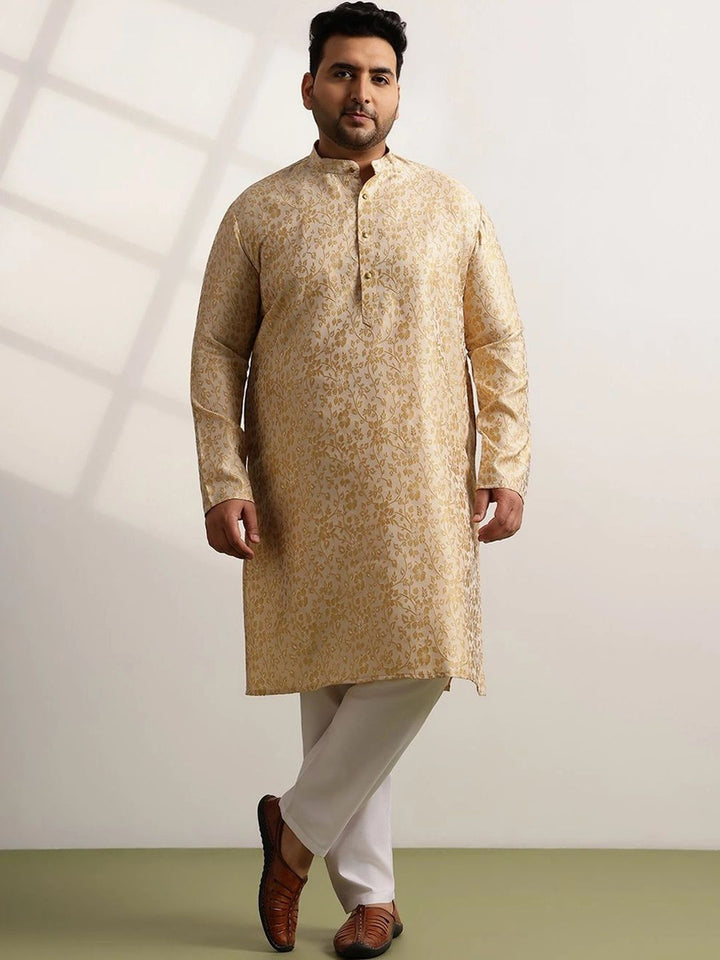 SOJANYA PLUS Men Ethnic Motifs Regular Kurta with Pyjamas