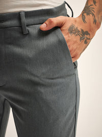 THE BEAR HOUSE Men Slim Fit Regular Trousers