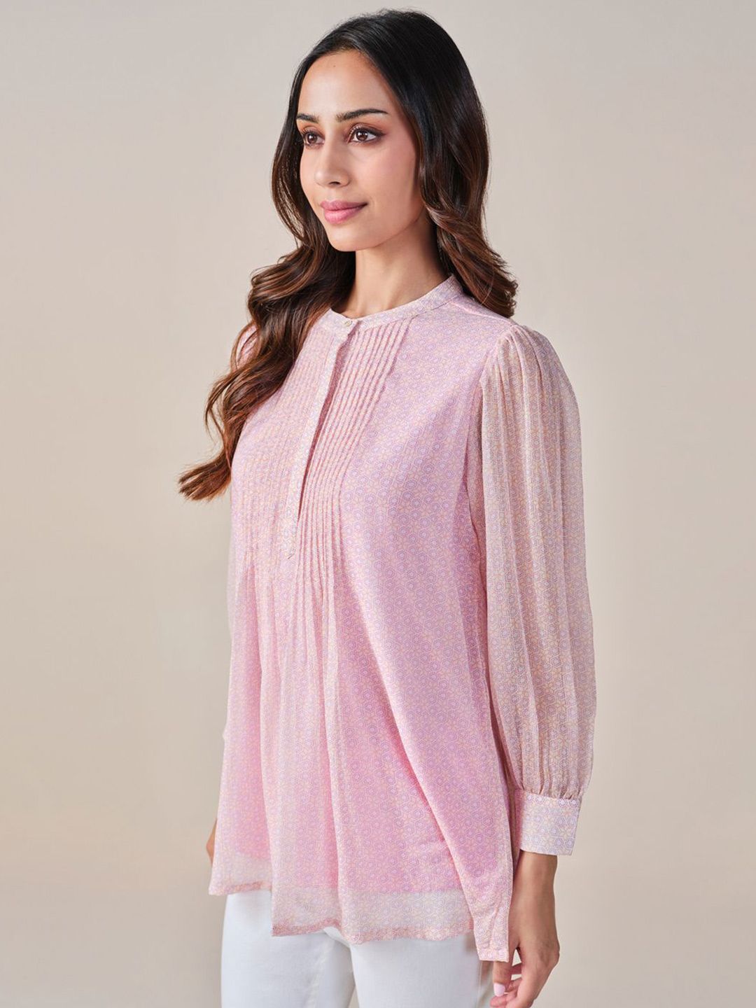Global Desi Puff Sleeve Top