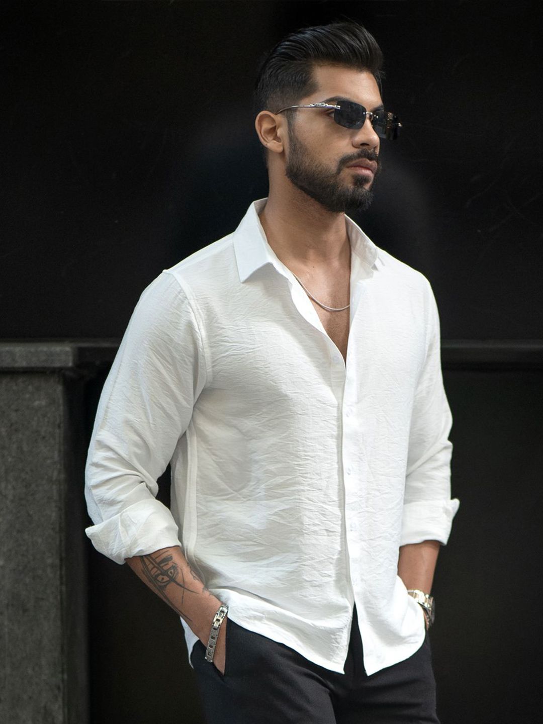 Powerlook Men Opaque Casual Shirt