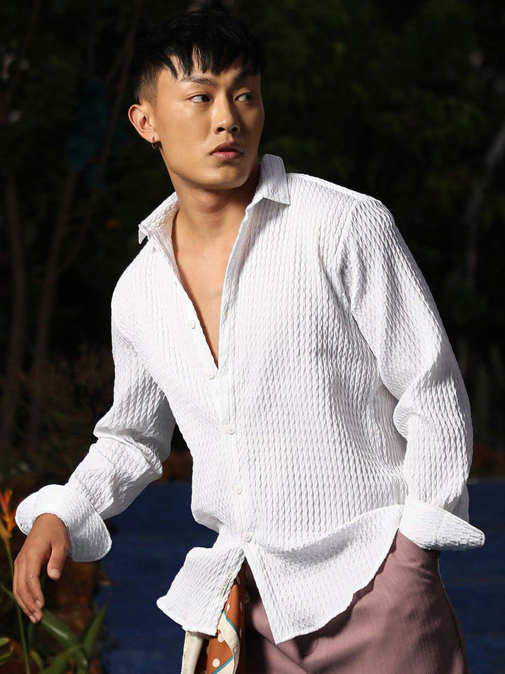 Kampus Sutra Men Classic Opaque Dicetak Baju Kasual