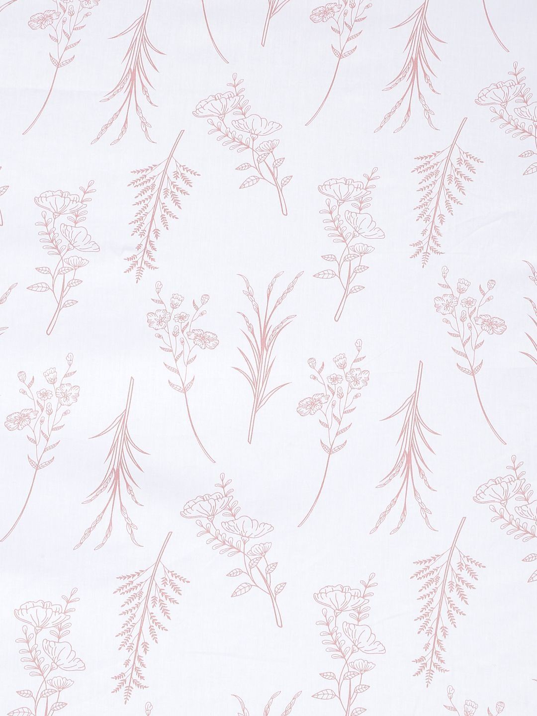 KLOTTHE White Floral 400 TC Cadar dengan 2 Sarung Bantal