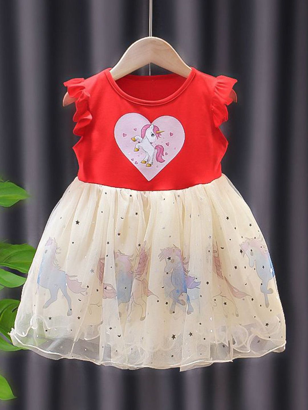 YK Girls Fit and Flare Dress