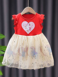 YK Girls Fit and Flare Dress