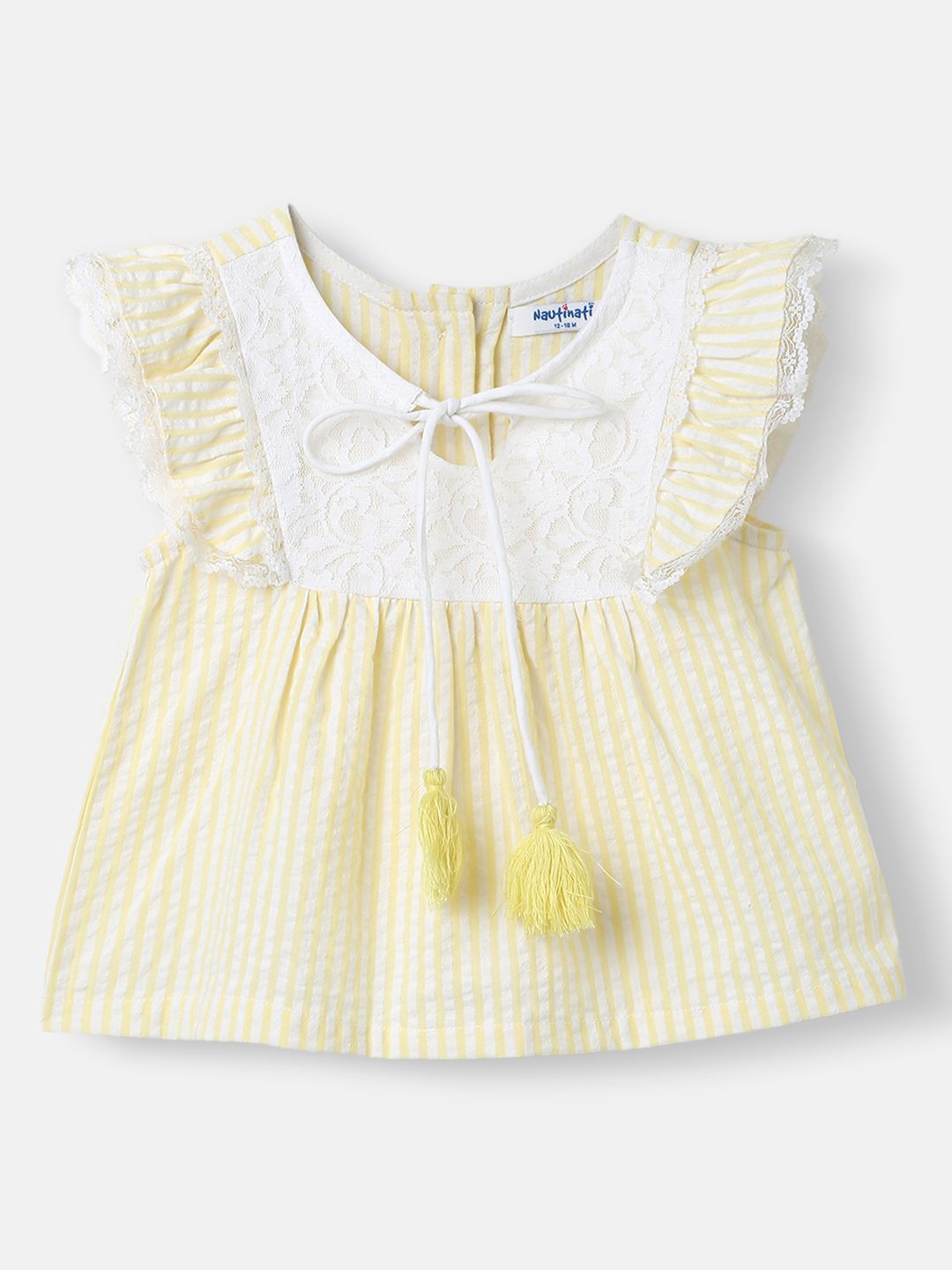 Nauti Nati Girls Striped Top with Shorts
