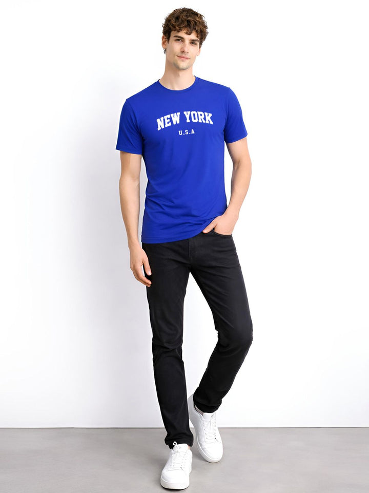 ADRO Men Typography Printed T-shirt