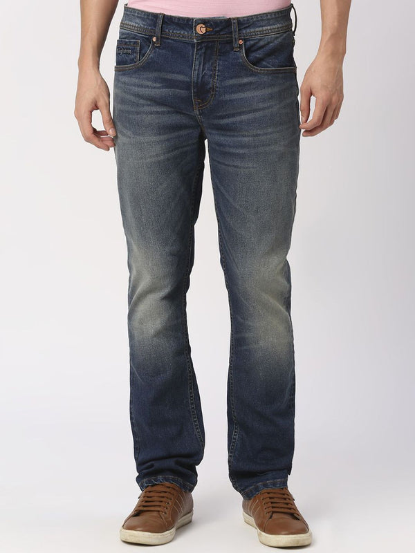 Being Human Men Slim Fit Clean Look Light Fade Jeans