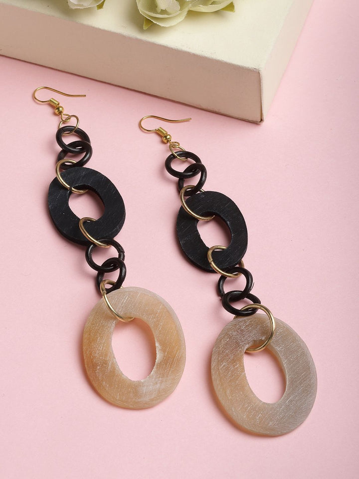 DressBerry Gold-Plated Contemporary Drop Earrings