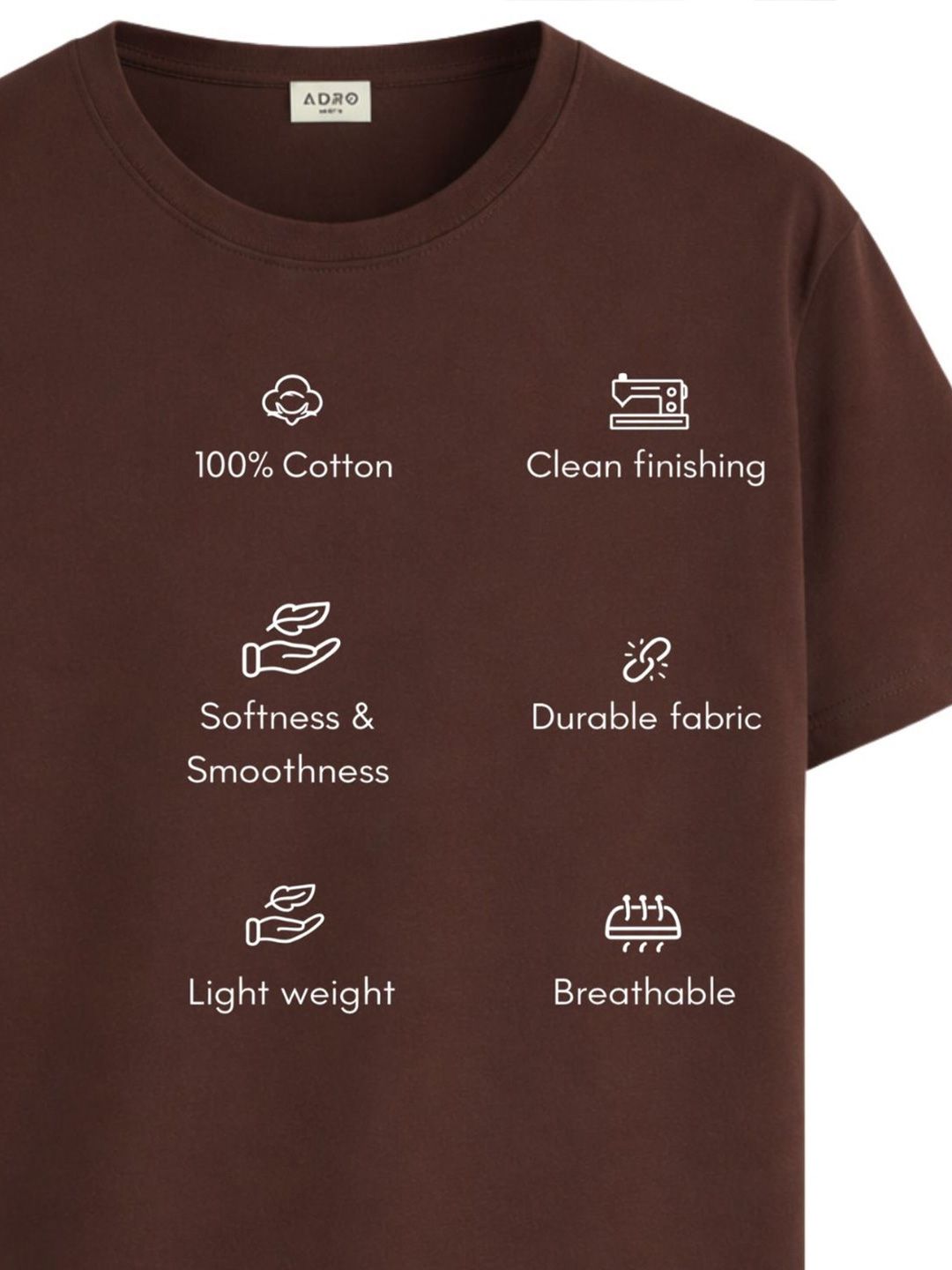ADRO Men Typography Printed T-shirt