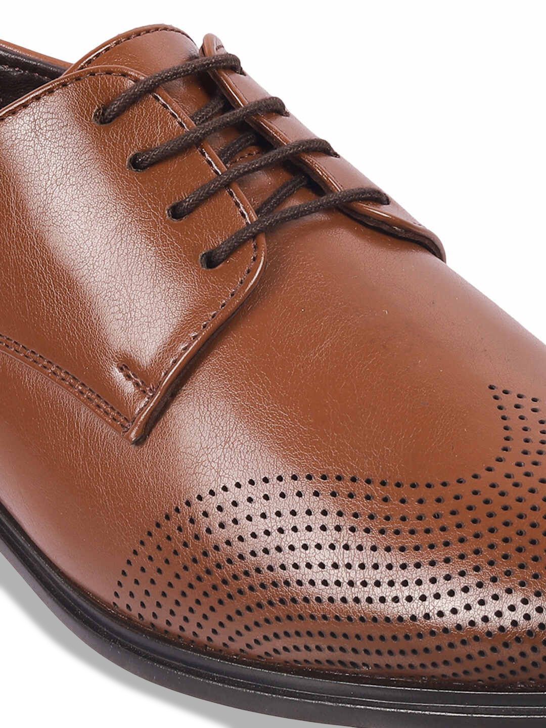 Metro Men Textured Formal Brogues