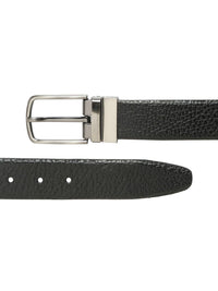 Teakwood Leathers Men Textured Leather Reversible Formal Belt