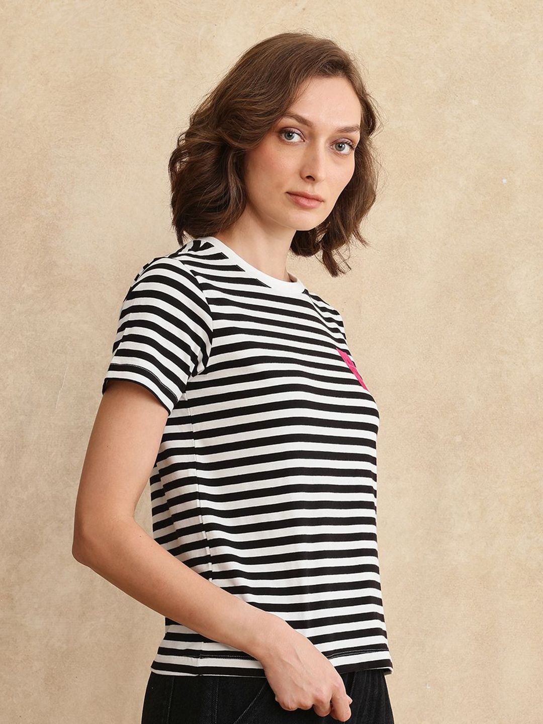 RAREISM Women Printed Pockets T-shirt