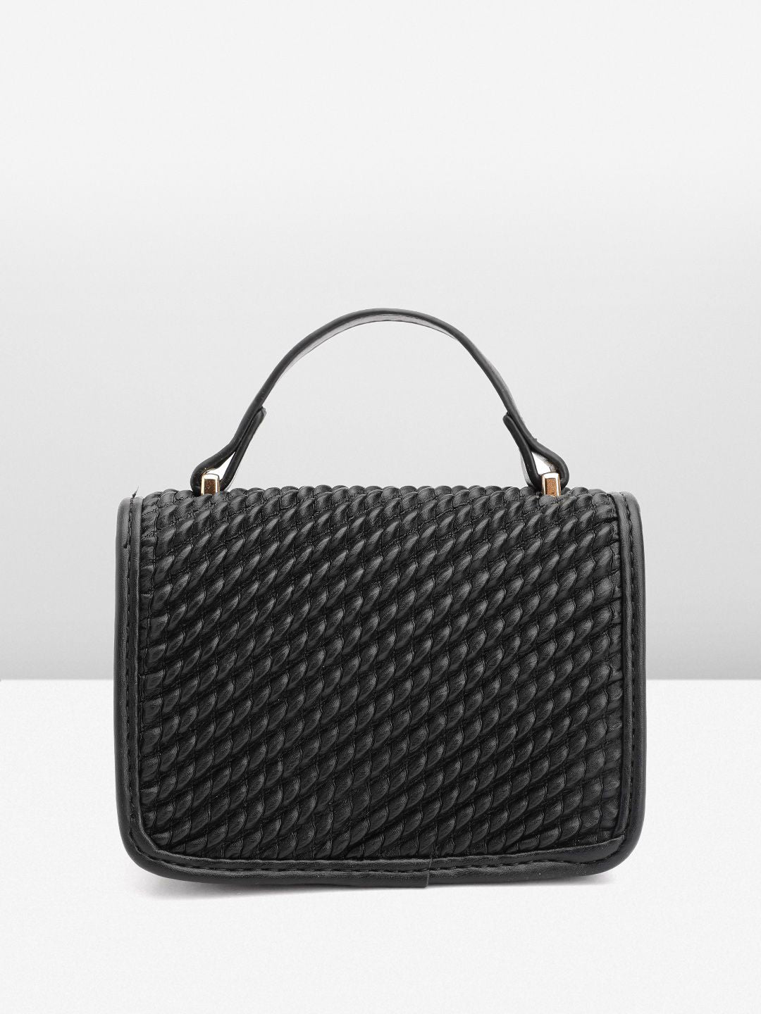 DressBerry Textured Structured Satchel