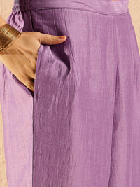 Indo Era Women Floral Embroidered Regular Thread Work Kurta with Trousers & With Dupatta