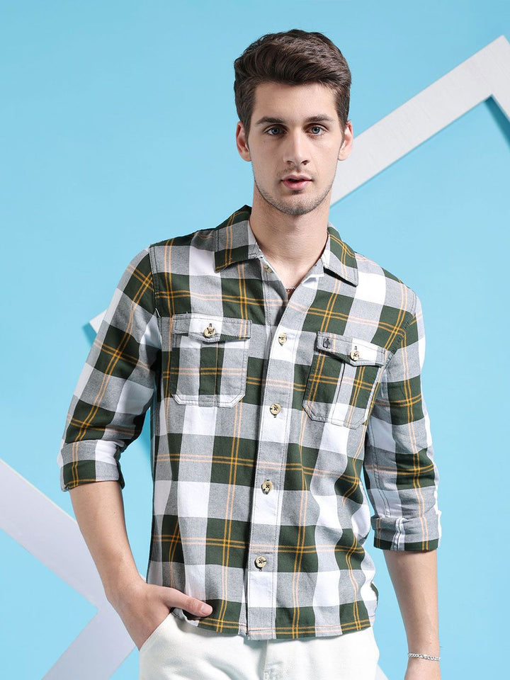 The Indian Garage Co Checked Casual Shirt