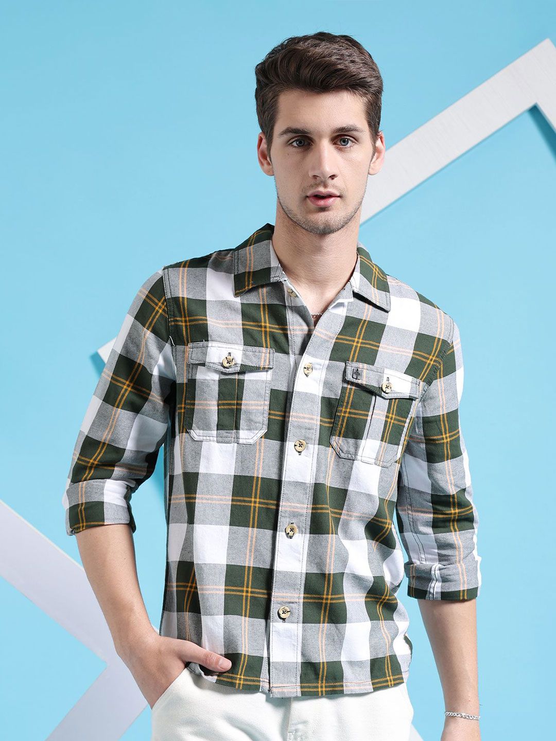 The Indian Garage Co Checked Casual Shirt