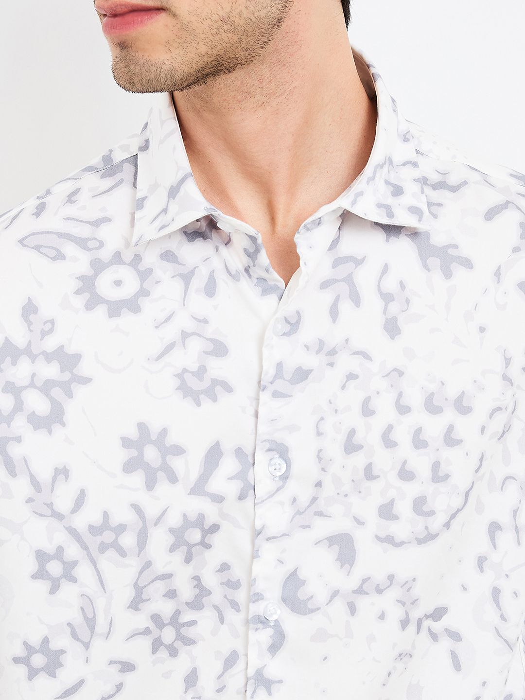 SPYKAR Men Spread Collar Floral Printed Cotton Casual Shirt