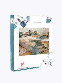 Myntra Elegant Homes Beige Geometric 300 TC Bedsheet with 2 Pillow Covers