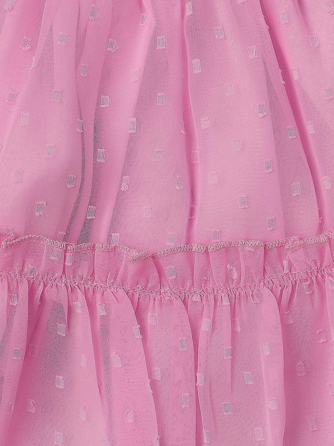 Nauti Nati Flutter Sleeve Ruffled Chiffon A-Line Dress