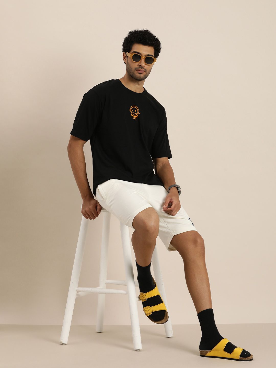 Difference of Opinion Men Printed Pure Cotton T-shirt