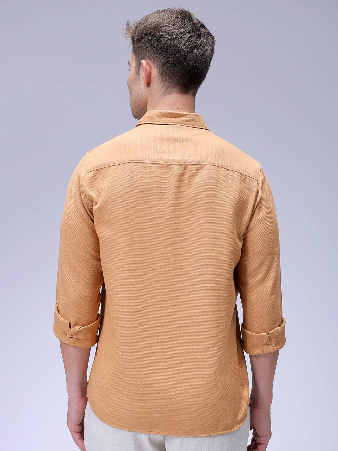 The Indian Garage Co Men Regular Fit Solid Resortwear Shirt